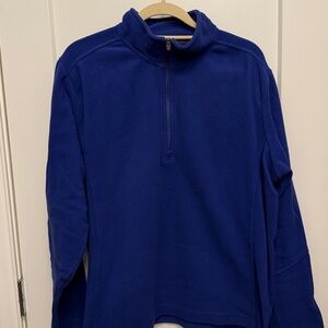 Lands' End Royal Blue Fleece Pullover